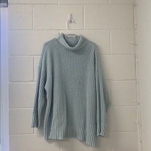 Aerie Campfire Chenille Sweater in Light Blue